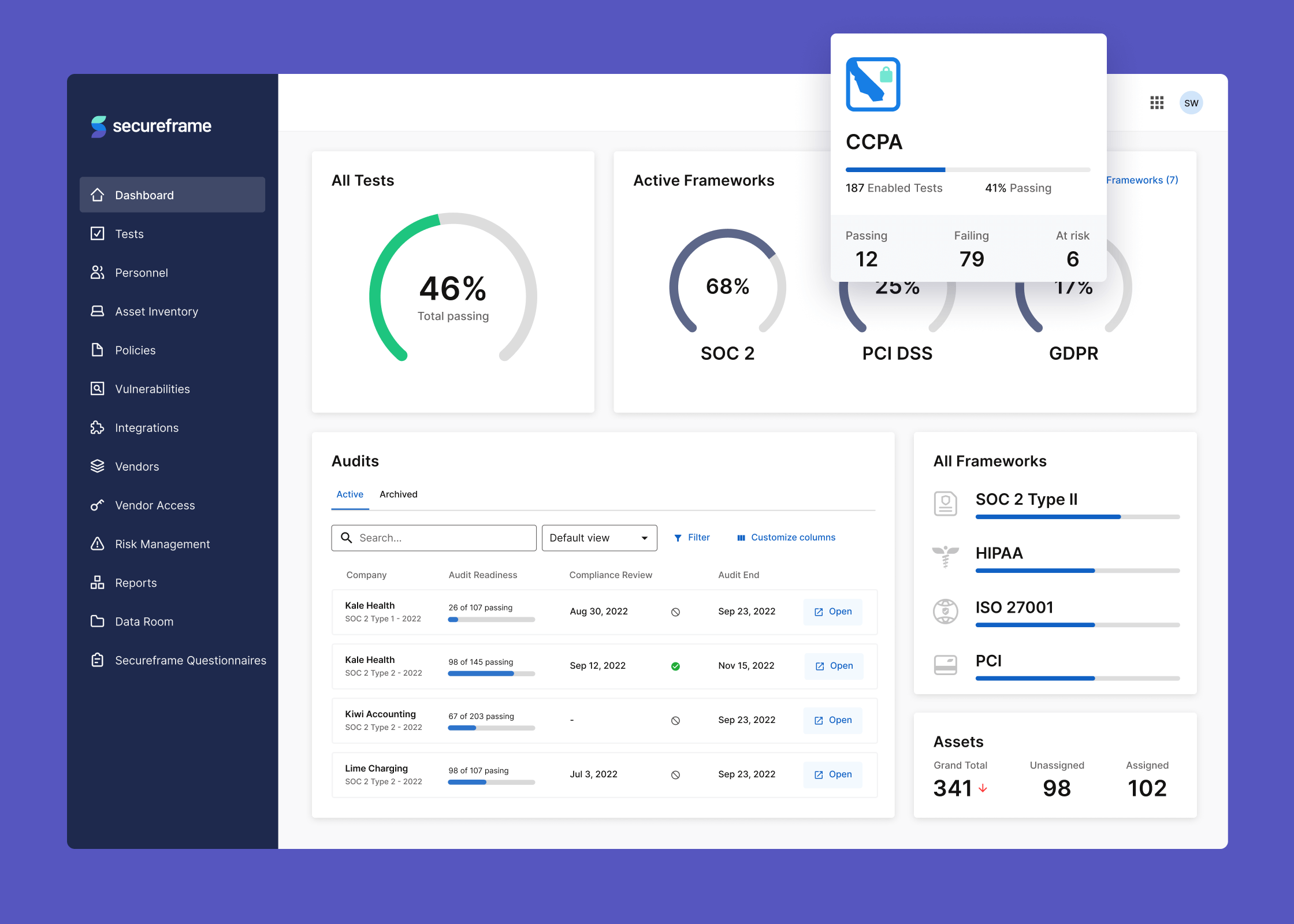 Secureframe project preview