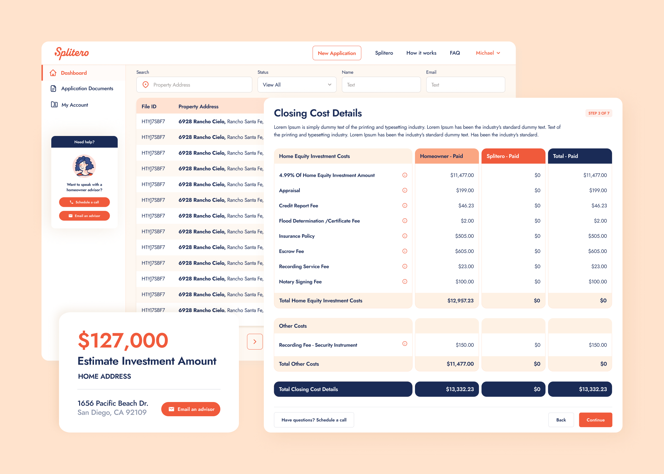 Splitero project preview